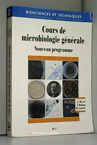 Cours de microbiologie générale nouveau programme