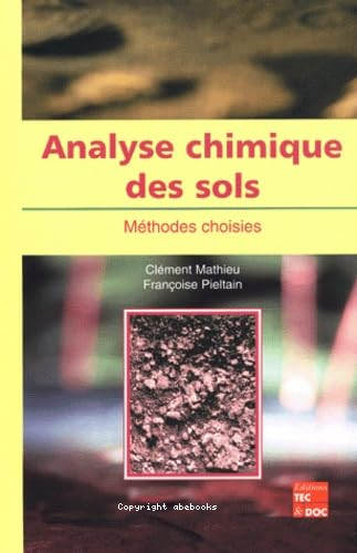 Analyse chimique des sols : méthodes choisies
