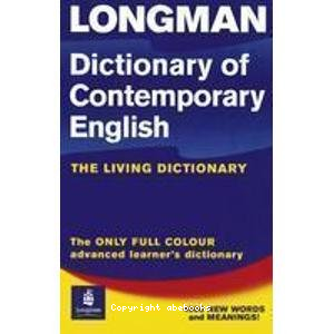 Dictionnary of contemporary English