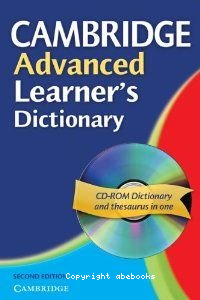 Cambridge advanced learner's dictionary