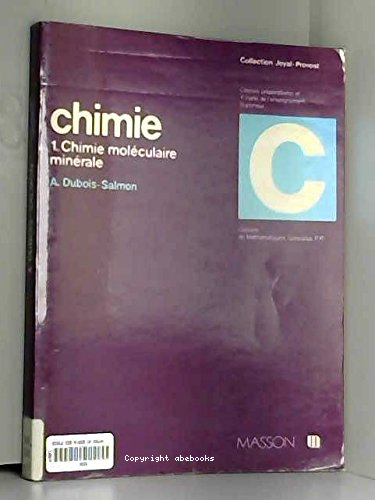 Chimie : 1.chimie moléculaire minérale