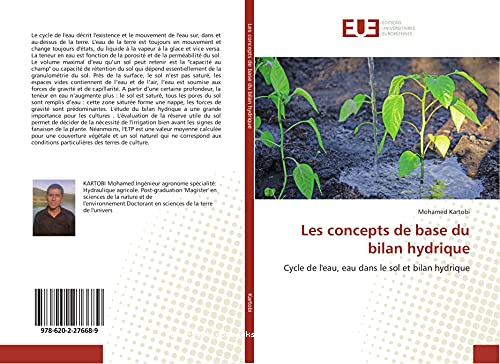 Les concepts de base du bilan hydrique : cycle de l'eau, eau dans le sol et bilan hydrique