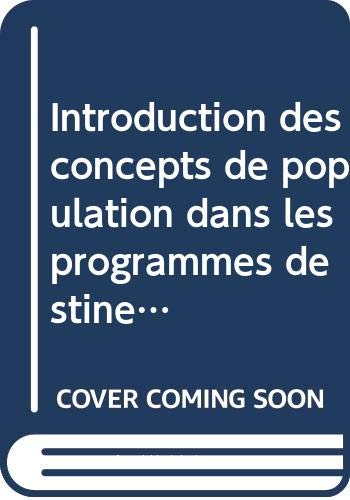 Introduction des concepts de population dans les programmes destinés aux femmes rurales
