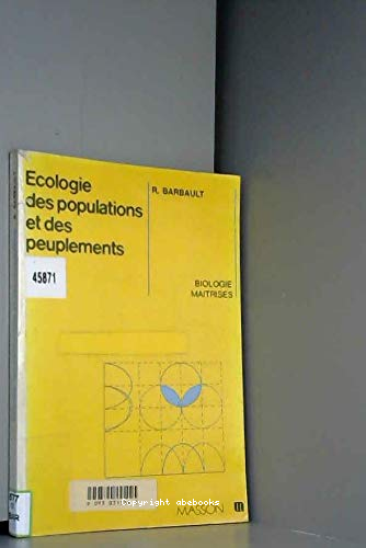 Ecologie des populations et des peuplements