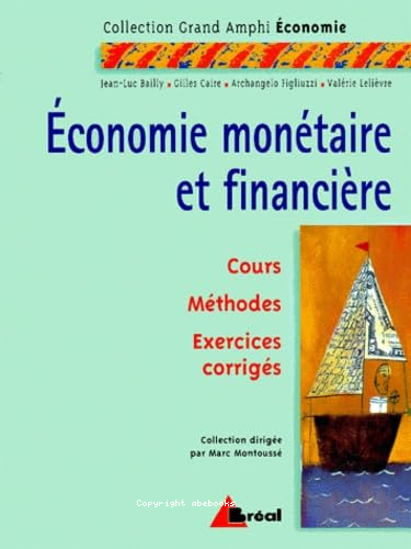 Economie monétaire et financière : cours méthodes exercices corrigés