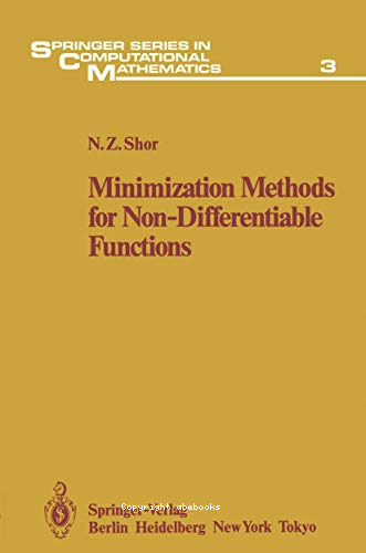 Minimization methods for non-differentiable functions
