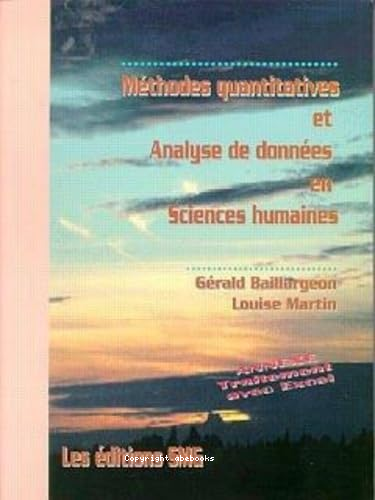 Méthodes quantitatives et analyse de données en sciences humaines