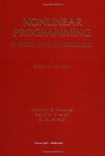 Nonlinear programming : theory and algorithms
