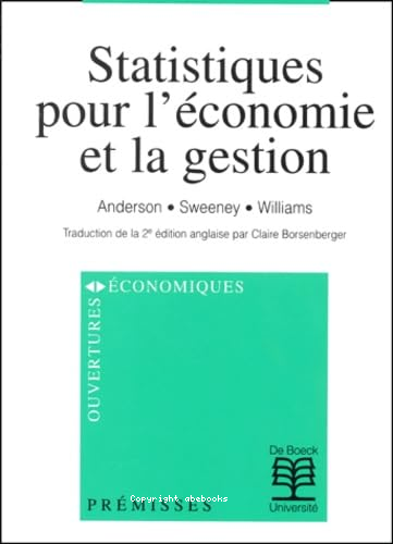 Statistiques pour l'économie et la gestion