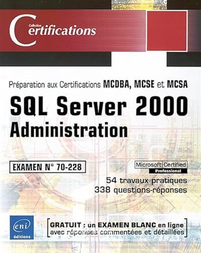 SQL server 2000 administration